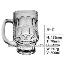 KP--47 high quality glass beer mug with big handle